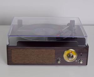 Tourne-disque en bois en <span class=keywords><strong>vinyle</strong></span> avec BT <span class=keywords><strong>sans</strong></span> <span class=keywords><strong>fil</strong></span> et tuner analogique rétro, dernière conception 2022 - Product Image 3