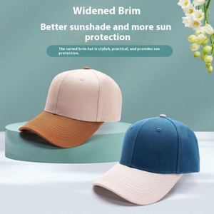 Gorra de Béisbol de Algodón para Hombre, con Visera Rígida, Logotipo Bordado, Dos Tonos de Color, para Exteriores, Béisbol y Golf - Product Image 4