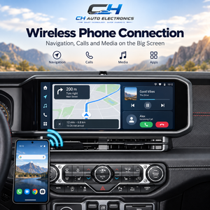 Radio de Coche con Pantalla Táctil Android de 15 Pulgadas, GPS, Navegador, CarPlay Inalámbrico, Android Auto para <span class=keywords><strong>Jeep</strong></span> Wrangler JL Gladiator 2018-<span class=keywords><strong>2023</strong></span> - Product Image 5