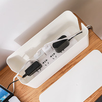 Organisateur de câbles USB de grande capacité, cache-câbles, organisateur de câbles d'alimentation pour ordinateur, protection contre les surtensions, cache-câbles, gestion des câbles en plastique