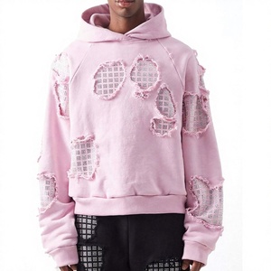 Nouveauté en promotion : Sweat à capuche pour homme, style unique, respirant, avec patch en strass effet vieilli - Product Image 1