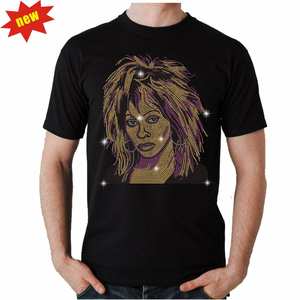 <span class=keywords><strong>Tina</strong></span> Turner strass fer sur transfert conceptions personnalisé Hot Fix strass transfert de chaleur pour chemise - Product Image 2