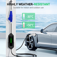 Chargeur EV portable 32A neuf, 7 kW, charge rapide pour véhicules électriques, avec prise CEE pour une utilisation à domicile et en extérieur, livraison directe d'usine