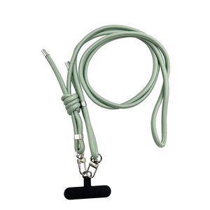 Phone <b>Lanyard</b> Crossbody Strap <b>Polyester</b> Neck Strap Anti Loss Mobile Phone Holder Orange Color U Shape Design - Product Image 3