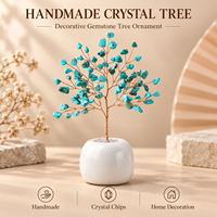 Ornements modernes de qualité supérieure, arbre à monnaie en cristal DIY pour la décoration intérieure, décoration de table