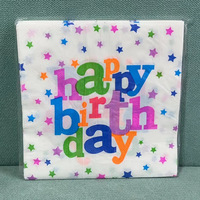 Vente en gros de vaisselle jetable à motif d'étoiles colorées pour le camping, les pique-niques, les fêtes d'anniversaire, avec assiettes et nappes