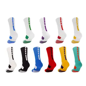 Chaussettes de basket-ball pour femmes, tennis et sport Grip Cycling Riding Sock Anti-Slip Athletic Sports With Custom Logo