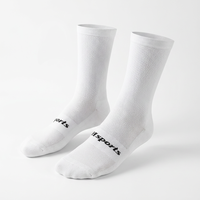 Chaussettes de sport respirantes en maille tricotée durables, chaussettes de cyclisme personnalisées avec logo pour usage quotidien