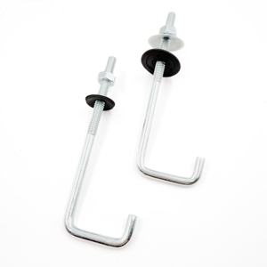 Boulons de fondation à <span class=keywords><strong>crochet</strong></span> en L, personnalisation d'usine, haute résistance, boulons d'<span class=keywords><strong>ancrage</strong></span> chimique en béton en forme de J - Product Image 2