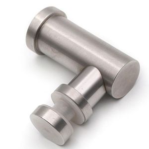 Soporte de barandilla en forma de L de acero inoxidable, conector de fijación para pared, para escaleras y vidrio de ducha, estilo minimalista moderno - Product Image 2