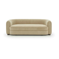 Canapé d'angle moderne en velours luxueux et confortable, canapé en forme de I incurvé pour salon, canapés confortables en demi-cercle à coins arrondis