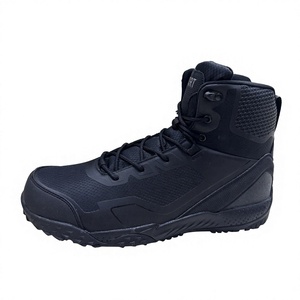 DAF33 5AA AS33 SPORT Chaussures tactiques mi-hautes pour hommes, entièrement noires, confortables, toutes saisons, autres - Product Image 1