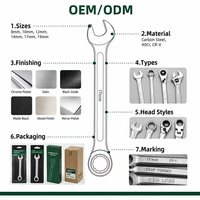 Llave de Tubo en Forma de L de Acero CR-V, Llave Hexagonal de Doble Extremo, Llave en Forma de Tubo de 6-24 mm, Herramientas Manuales para Reparación de Automóviles, Fábrica OEM