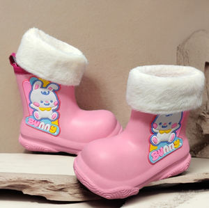 Filles 2-6 ans enfants bébé dessin animé EVA vêtements d'extérieur imperméable antidérapant fond souple court baril bottes <span class=keywords><strong>de</strong></span> <span class=keywords><strong>pluie</strong></span> - Product Image 5