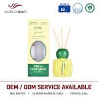 Diffuseur de parfum LOVALI HOME 50ML, senteur agrumes et citronnelle, pour la maison, le bureau, décoration, cadeau