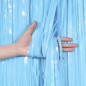 Cortina de Flecos de Papel Metálico <span class=keywords><strong>Color</strong></span> <span class=keywords><strong>Pastel</strong></span> Macaron, Popular y de Venta Caliente, para Bodas y Cumpleaños - Product Image 5