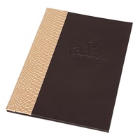 Porte-menu de restaurant élégant et de luxe avec couverture gravée sur mesure, porte-menu de haute qualité, élégant, en bois, couverture rigide