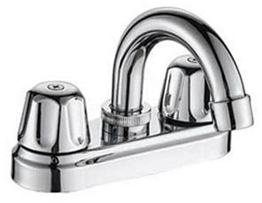 Robinet mélangeur en laiton à double poignée avec traitement de surface chromé Origine Chine Robinet de salle de bain - Product Image 4