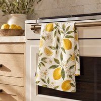 Serviette de cuisine en microfibre gaufrée personnalisée, séchage rapide, absorbante, pour marques à étiquette privée
