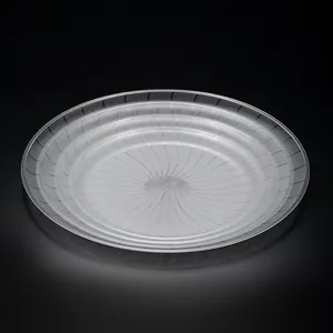 Good price picnic bread round size arab snacks wholesale clear large disposable serving plastic tray