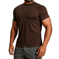 T-shirt à manches courtes pour homme, respirant et doux pour la peau, idéal pour le sport, le fitness, le yoga, la randonnée en plein air et les trajets quotidiens, en Spandex/Nylon