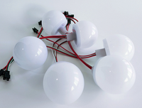 Ampoule LED D70 RGB WS2811 IC à changement de couleur, protection oculaire, PVC ABS, décorative, IP67, pour éclairage de parc d'attractions