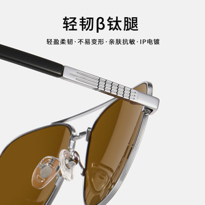 แวนด้า S19201 แว่นกันแดดทรงนักบิน ขอบเต็ม UV400 น้ำหนักเบา ทรงสี่เหลี่ยมสำหรับขับรถ สำหรับทุกเพศ - Product Image 4