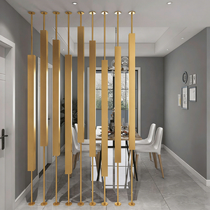 <span class=keywords><strong>Divisori</strong></span> <span class=keywords><strong>per</strong></span> <span class=keywords><strong>Ambienti</strong></span> Moderni in Metallo Rivestito a Forma di Colonna, Decorazione Domestica, Parete Divisoria Interna in Acciaio Inossidabile - Product Image 4