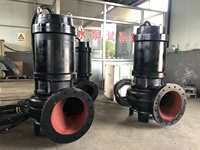 Pompes à eaux usées industrielles résistantes submersibles de pompe à eau centrifuge de rendement élevé