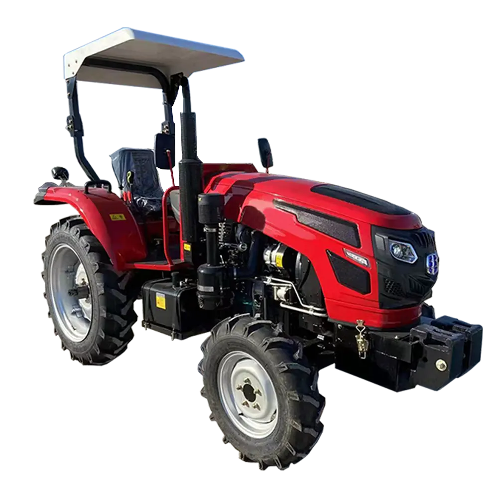 60HP-Mini Tractor agrícola chino, 4 ruedas, 4WD, suministros de equipos agrícolas