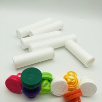 Tube à comprimés effervescents, flacon de vitamines, pompe sans air anti-humidité en plastique PP de qualité alimentaire, gravure acide, paquets de 10/20 comprimés