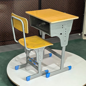 Ensemble bureau et chaise de salle de classe d'école moderne meubles d'étudiant de vente chaude pour l'école primaire - Product Image 3