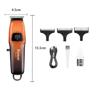 Kemei Km-263 Electric <b>Hair</b> <b>Clipper</b> With Digital Display Brushless Motor For Pets And Humans USB Charging Model - Product Image 4