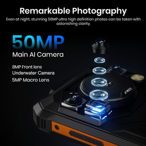 <span class=keywords><strong>Smartphone</strong></span> robuste FOSSIBOT F110Pro, étanche, antichoc, 5G, Android 15, appareil photo 50MP pour les activités de plein air et les sites extrêmes - Product Image 4