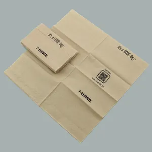 Unbleached Brown Paper Napkin Biodegradable Unbleached Brown Paper Napkins Post-consumer Recycled Paper Napkin