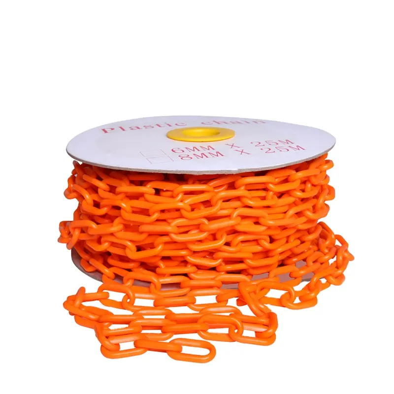 Dependable 8mm barrier driveway safety warning plastic chain link