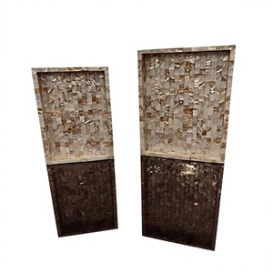 Plateau de rangement en nacre incrustée – Organisateur élégant en mosaïque de coquillages à motif personnalisé pour intérieurs modernes et luxueux - Product Image 1