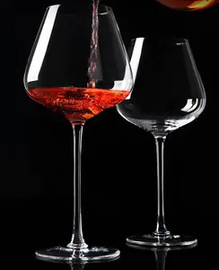Индивидуальные высокой чистоты прозрачное красное вино Хрустальное стекло