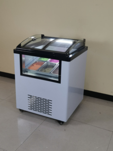 6 Chảo Công suất thiết kế mới ý <span class=keywords><strong>Ice</strong></span> <span class=keywords><strong>Cream</strong></span> hiển thị Cooler Gelato <span class=keywords><strong>Showcase</strong></span> cho cửa hàng làm lạnh - Product Image 2