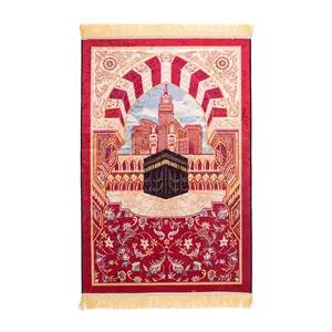High Quality Muslim Prayer Rug Islamic Turkey Tassel Style Sajadah For Islmiac Soft Prayer Mats
