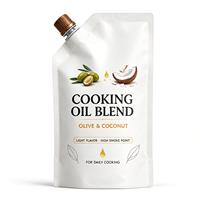 Sachet Doypack Personnalisé Imprimé avec Bec Verseur pour l'Emballage Alimentaire – Idéal pour l'Huile d'Olive et l'Huile de Coco