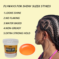 Gel Coiffant Professionnel à Séchage Rapide 64oz pour Tresses, Twists, Ondulations et Contrôle des Bords – Fixation Extra Forte pour Cornrows et Locs – Offre Spéciale Salon