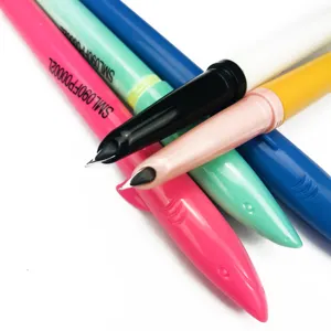 Animal Funny Pen Cute Shark Shape Kawaii Ink Pen with Custom Logo for School Kids Promo Fountain Pen Gold Set Plastic 1000pcs