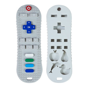 Sucette en silicone pour bébé, forme de télécommande de télévision, pour nourrissons de 0 à 24 mois, jouet à mâcher unisexe, bleu lac, gris clair, rose, noir, YT-18 - Product Image 2