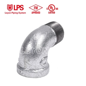 Système de protection incendie Leyon FM UL, Tuyaux de lutte contre l'incendie, Système de sprinklers, Raccord de tuyau en fonte malléable galvanisé, Coude de rue - Product Image 5