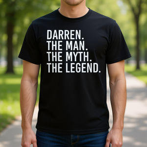 Camiseta Promocional con la Idea de DARREN, el Hombre, el Mito, la Leyenda - Product Image 3