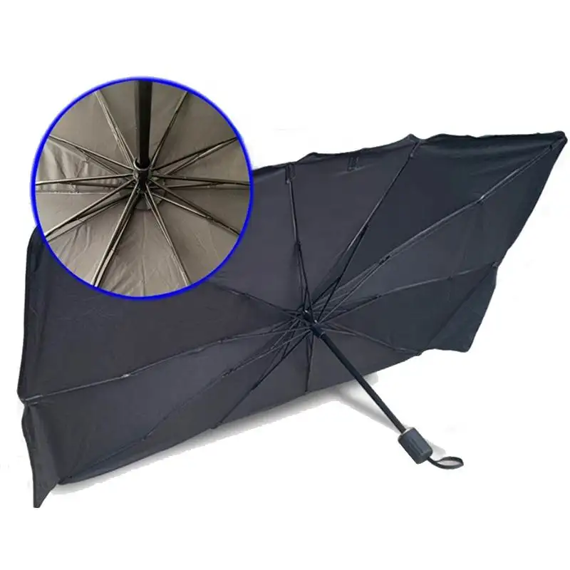 Sombrilla protectora para el sol del coche, parasol plegable para el sol, protección solar ultravioleta para el parabrisas del coche