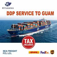 Agent d'expédition et transitaire expert pour les services logistiques de Chine à Guam, service express aérien et maritime, services porte-à-porte