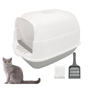 Arenero cerrado para gatos, extragrande, totalmente cerrado, desmontable, a prueba de salpicaduras, con pala - Product Image 6