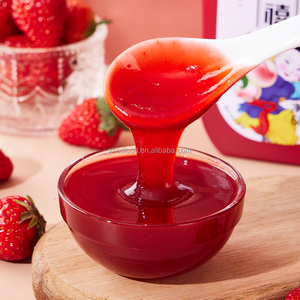 Çift mutluluk toptan şişe sıvı çilek sos süt çay dükkanı/pişirme/dondurma - Product Image 2